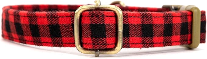 Personalized Dog Collar with Name and Phone Number Engraved,Adjustable Custom Puppy Collar,Organic Cotton Pet Collar for Small Medium Large Boy Girl Dogs