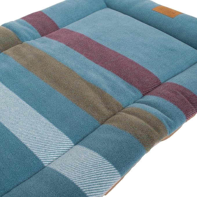 Pendleton Fleece Comfort Cushion Dog Bed - Cabin Stripe Shale, XL