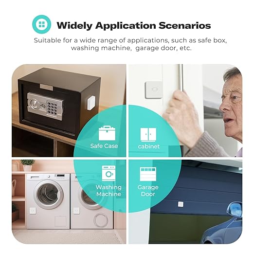 THIRDREALITY Zigbee Vibration Sensor, 110dB Alarm, Adjustable Sensitivity, Works with Echo, SmartThings, Home Assistant