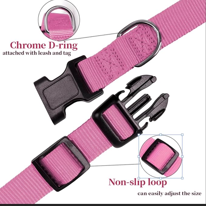 GPS Dog Collar Fence System, No Subscription Required System, Pet Outdoor use, 3 Correction Modes, Electronic Fence Replacement Parts（Pink）