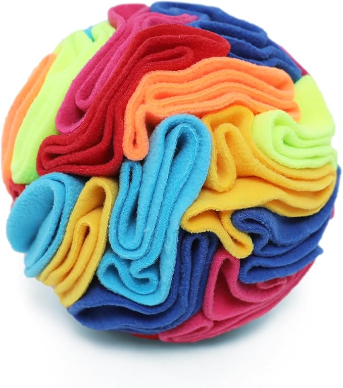 Snuffle Ball - Snuffle Ball for Small Dogs, Interactive Dog Toys to Keep Them Busy, Puppy Dog Puzzle Toy with Storage Bag Machine Washable