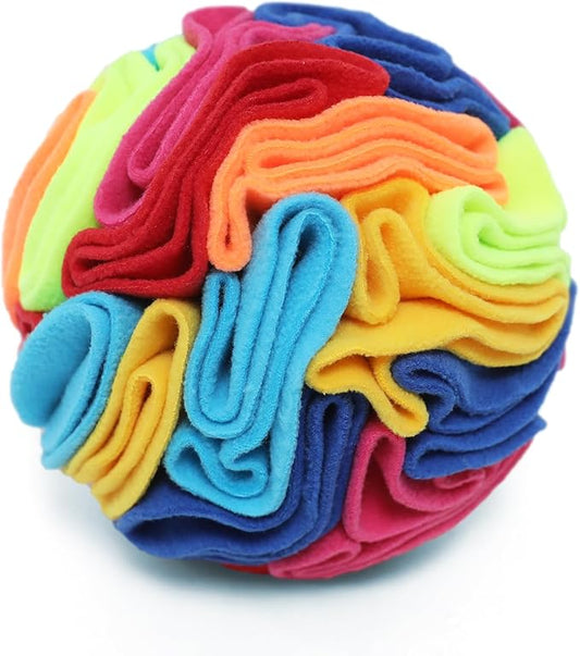 Snuffle Ball - Snuffle Ball for Small Dogs, Interactive Dog Toys to Keep Them Busy, Puppy Dog Puzzle Toy with Storage Bag Machine Washable