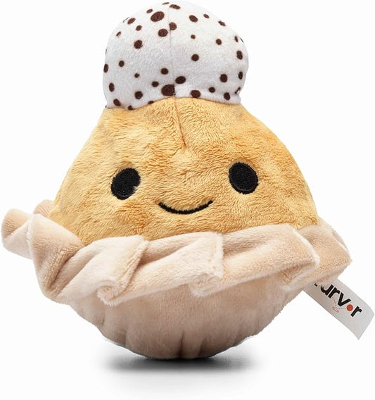 Flourish Pets 2 in 1 Multi-Layer Chew Toy for Active Dogs | Non-Toxic BPA Free Double Stitched Soft Fabric Exterior Dog Toys | Long-Lasting Dog Plush Toys – Pumpkin Pie