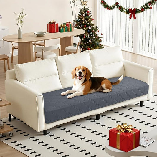 Waterproof Dog Bed Cover Pet Blanket, Soft Couch Cover for Dogs Washable, Non-Slip Dog Blanket Protect Furniture Couch Sofa Car for Puppy Large Dogs Cat (30x70 Inch, Dark Grey)