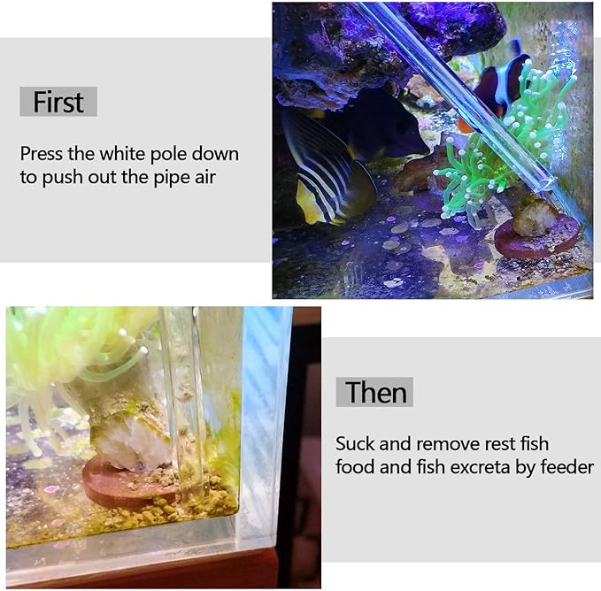 Aquarium Choice Coral Feeder Long Syringe Tube Upgraded Version 58CM/22.83Inch Length Two Units(Patented Product)