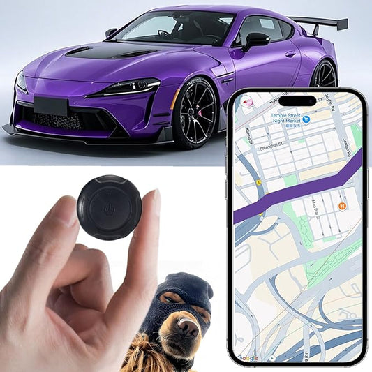 GPS Tracker for Vehicles,Cars,Kids,Pets,and Motorcycles | Real-Time Location Tracking | No Monthly Fee No Subscription | Mini Hidden GPS Tracker Device for Car,Dog,Elderly,and Personal Use