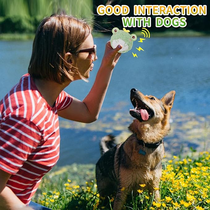 D KING D KING 3Pack Squeaky Dog Balls,2 in1 Funny Puppy Ball Toys,Birthday Dog Toy for Small Medium Dogs (Farm Ball)