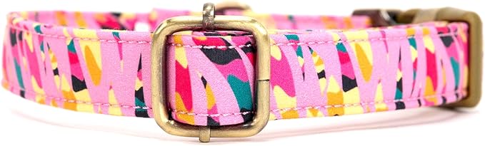 Personalized Dog Collar with Name and Phone Number Engraved,Adjustable Custom Puppy Collar,Organic Cotton Pet Collar for Small Medium Large Boy Girl Dogs