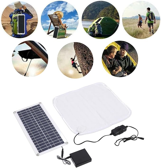 Solar Heated Dog Bed - 100w Waterproof Pet Heating Pad,Extra Warm Thermal Waterproof Pets, Outdoor Heated Dog and Cats Bed for Cat, Pet, Dogs