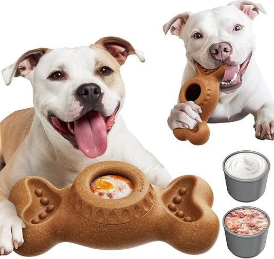Though Dog Toys for Aggressive Chewers, Frozen Dog Toy to Keep Them Busy, Indestructible Dog Toy for Large Medium Small Breed, Chew Toys for Dogs Reduces Anxiety & Solve Boredom