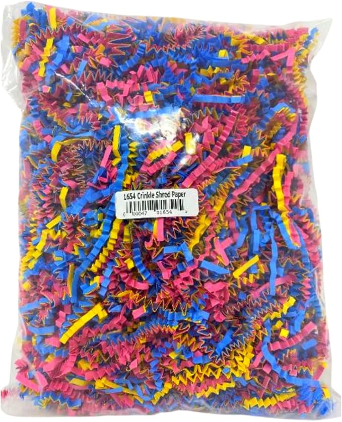 Bonka Bird Toys 1654 Crinkle Shred Paper Foraging Foot Stuff Multicolored Parrot Budgie Finch