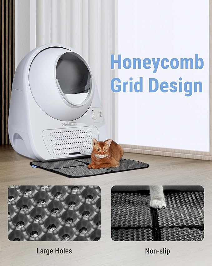 CATLINK Automatic Self Cleaning Cat Litter Box for Multiple Cats, Large Capacity with Advanced Odor Control, Versatile Litter Compatibility, Mat & Garbage Bag for Cats 3.5-22 lbs