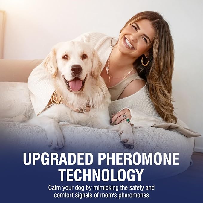 Dog Calming Diffuser Refills 6 Pack Pheromone Appeasing Pet Pheromones Refill 48ml to Calm for Anxiety Relief Reduce Aggression Stress Fighting Barking Fit Common Diffusers Plug in 180 Day(Tasteless)