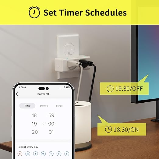 Minoston 800 Series Zwave Dual Outlet Plug, On/Off Z-Wave Repeater Switch with 2 Individual Control Sockets, Hub Required, Z Wave LR Smart Plugs Compatible with SmartThings, Hubitat, Fibaro (MP26Z)