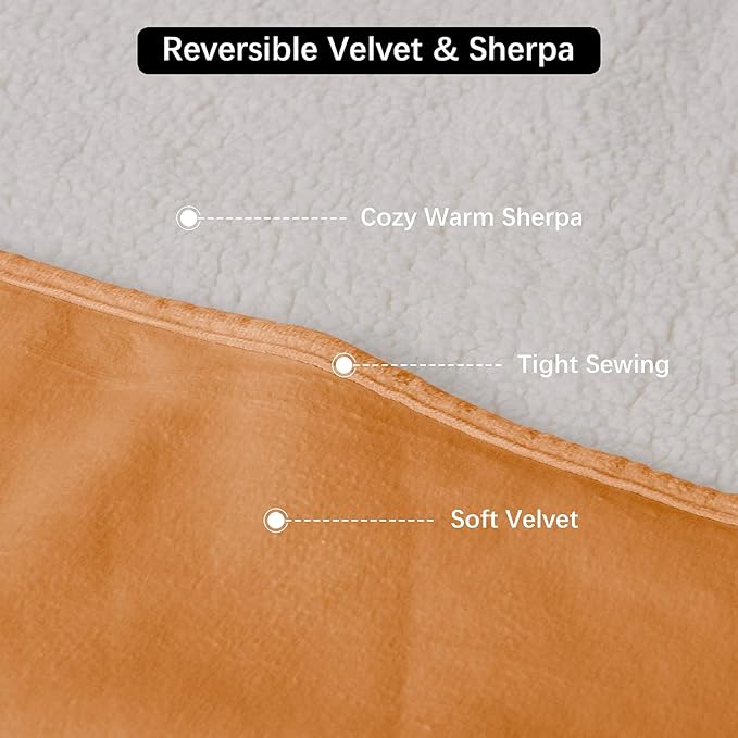 Waterproof Dog Blankets for Medium Dogs, Washable Pet Blanket for Indoor Cats, Plush Sherpa Puppy Throw Furniture Protector for Bed Couch Sofa(30"x40",M,Orange)