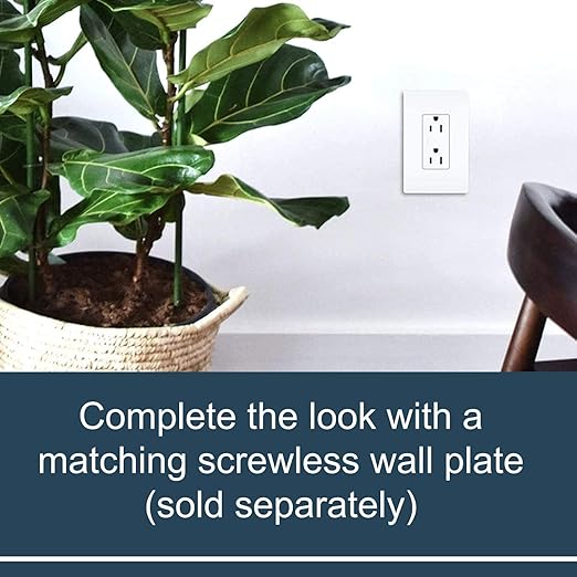 Legrand - Pass & Seymour Power Outlet, 15 Amp Tamper Resistant Outlet to Use as Wall Outlet and Duplex Decorator Outlet, White Electrical Outlet, 885TRWCC12, 1 Count (Pack of 2)