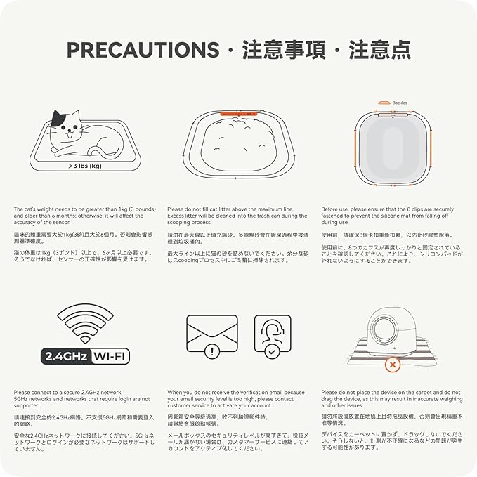 HHOLOVE TYPro Self Cleaning Cat Litter Box Automatic Hands-Free Smart Robot self Cleaning Cat Litter Box for Multiple Cats with APP Control Safe with Litter Mat Waste Bags and Deodorizer Dark Grey