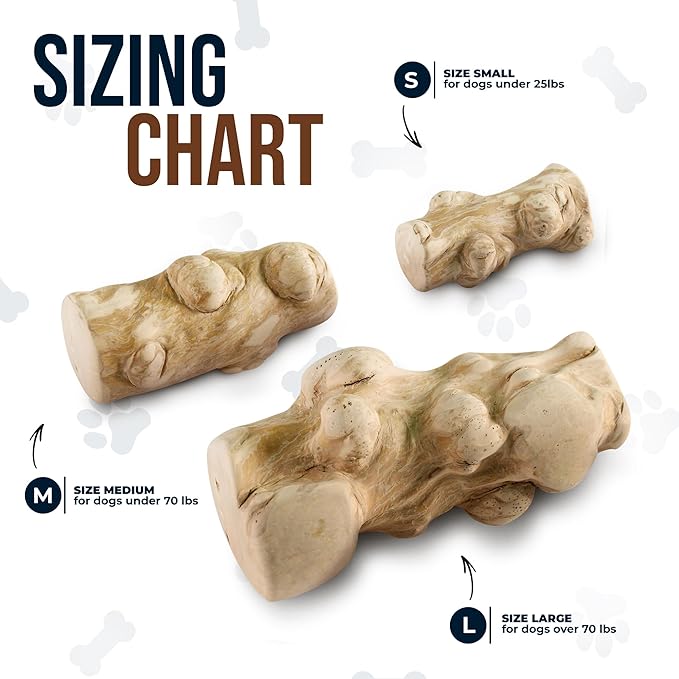 Real Gorilla Chew Toys - Coffee Wooden Toys for Small Dog Over 18lbs - 100% Natural Dog Toys - Teeth Cleaning, Reduce Anxiety in Puppy Dogs - Mental Stimulation