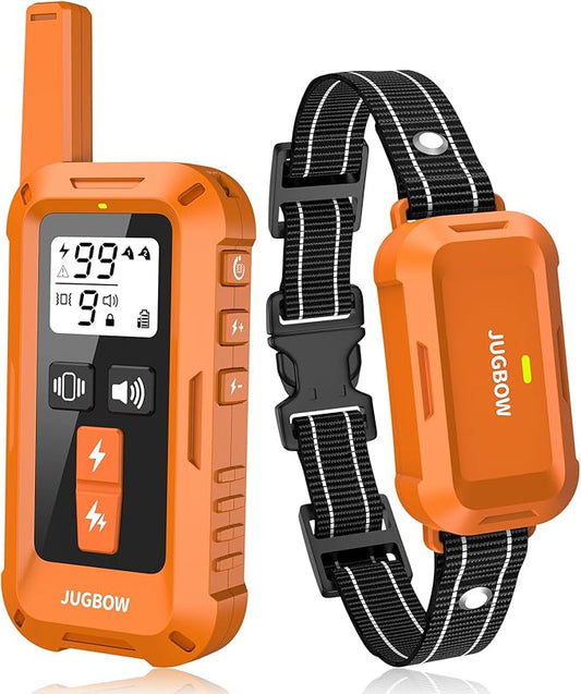 Jugbow Dog Shock Collar - 4200FT Dog Training Collars with Remote, IPX7 Waterproof E-Collar with 4 Training Modes, Security Lock, Rechargeable e-Collars