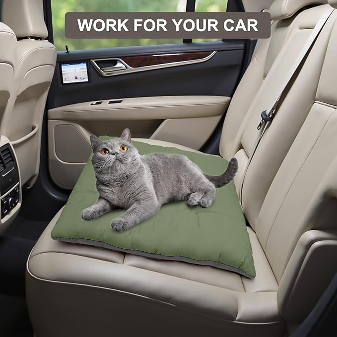 100% Cotton Cat Bed Mat,Warming Cat pad, Pet Warm Pad for Cats, Mat for Dog and Cats Indoor Bed Couch Sofa Floors,Water Resistant Warm Mattress Avaliable on Both Sides