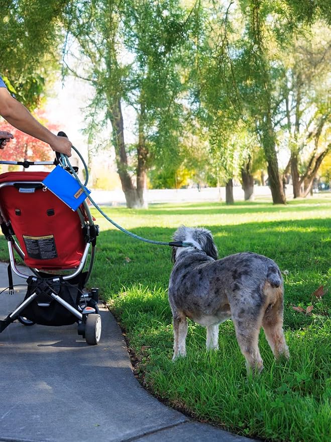 Poop Bag Holders for Leashes with Dog Poop Bags Rolls Biodegradable - Puppy Essentials & Litter Supplies - Durable Dispenser & Leak-Proof Pet Bags, Walking Parks Doggy Accessories Boy Girl Husky Mist