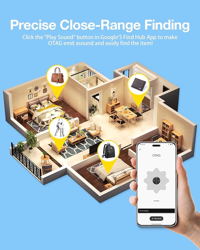 Air Tags for Android,Air Tags-4 Pack Android,Android Tracker Tags with 4 Case,2 Year Battery Life,Google Find Trackers for Google'S Find Hub App,IP65 Waterproof Luggage Tracker Android for Keys