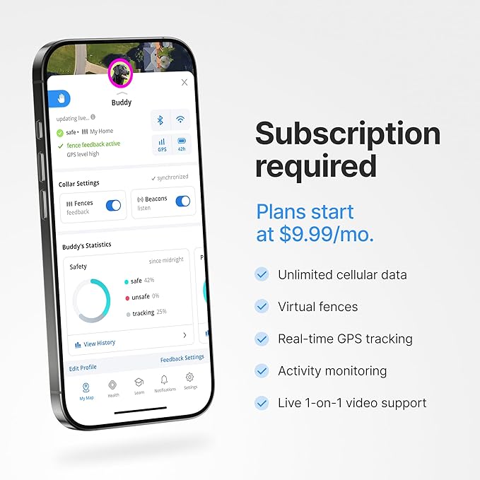 Halo Collar 5, New Wireless Dog Fence & GPS Dog Collar, Subscription Required, Waterproof, Sunburst, One Size