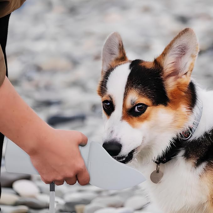 Portable Silicone Dog Water Dispenser Pet Drinking Bottle Outdoor Bowl for Hiking Walking Travel