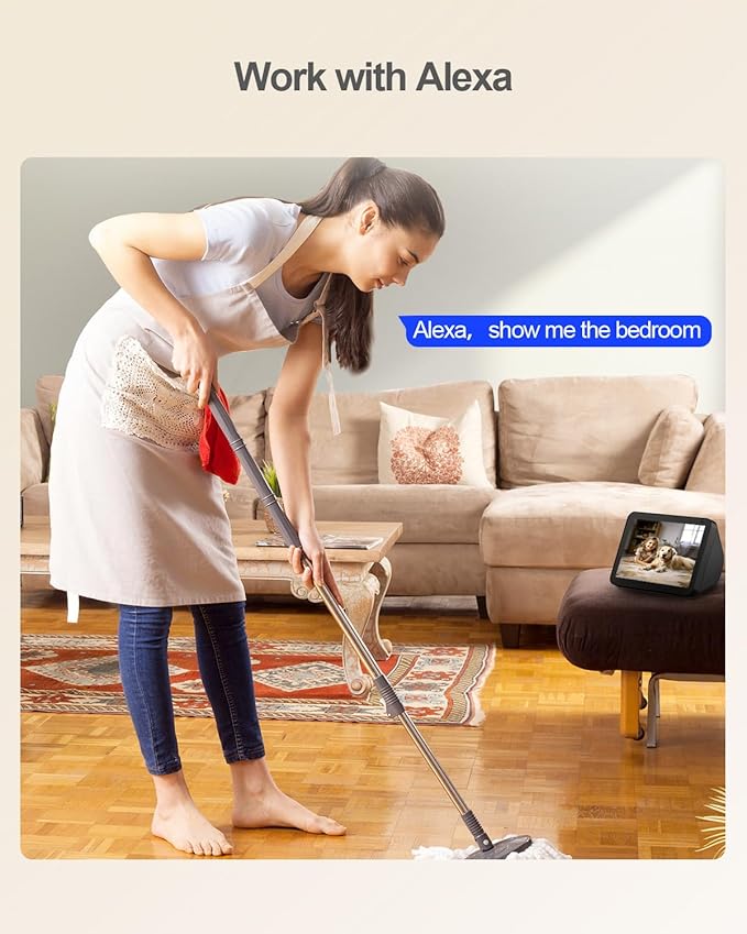 usogood 2.5K Indoor Camera for Home Security, 360°Pet Camera Indoor with Phone App,Support 5G/2.4Ghz WiFi, Auto Motion Tracking Detection,2-Way Audio,Compatible with Alexa,Best Gift（2-Pack ）