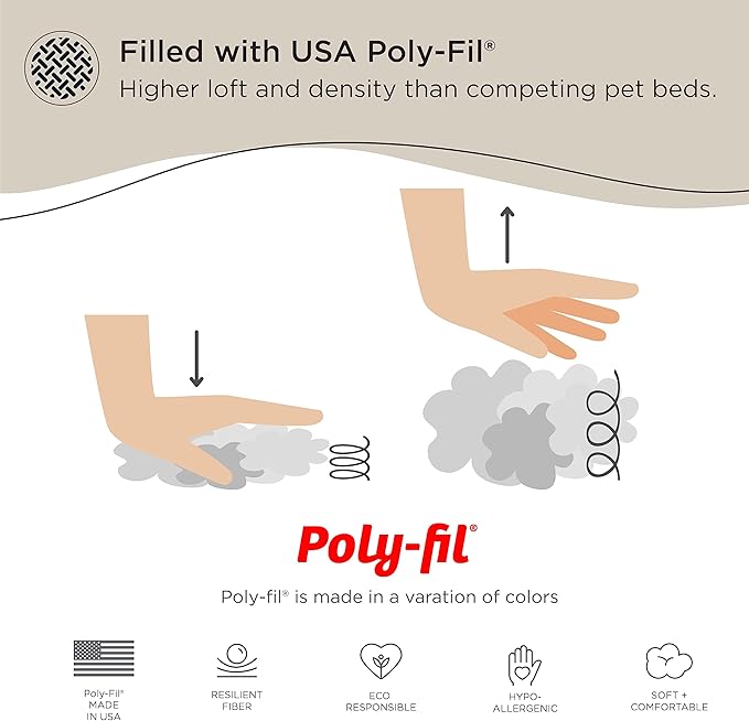 Best Friends by Sheri The Original Calming Donut Dog Bed – Washable Plush Pet Bed for Medium Breeds up to 45 lbs, Lux Faux Fur, Oyster, Medium (30" x 30")