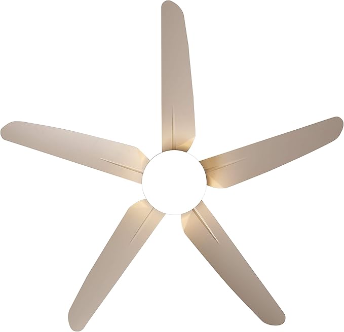 FINXIN Indoor Ceiling Fan Light Fixtures LED 52 Ceiling Fans for Bedroom,Living Room,Dining Room Including Motor,Light,3/5-Blades,Remote Switch (White)