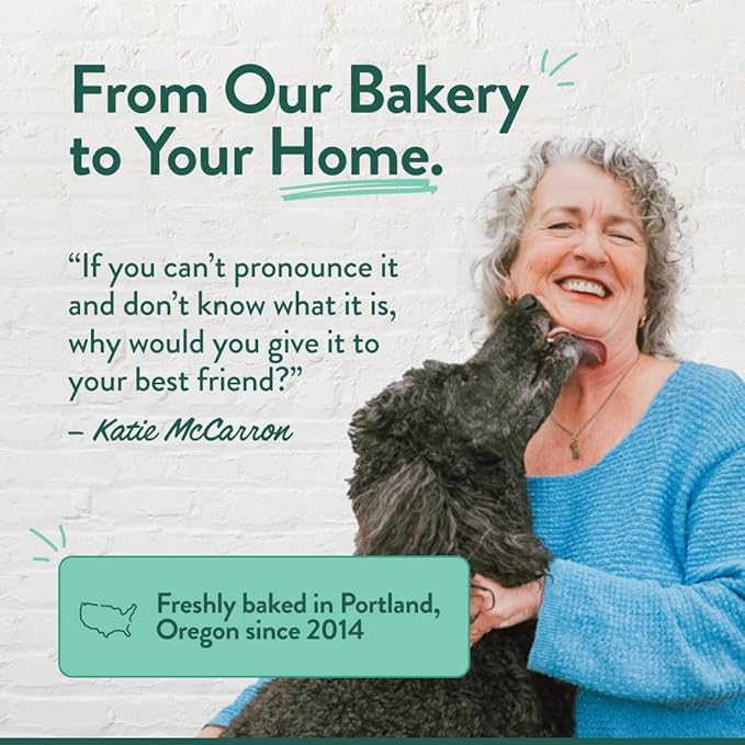 Portland Pet Food Company Natural Dog Treats Variety Pumpkin Gingerbread & Bacon Dog Biscuits - Grain-Free, Human-Grade Healthy Training & Snacks - Puppy, Small, Large Breed - Made in the USA - 3 Pack