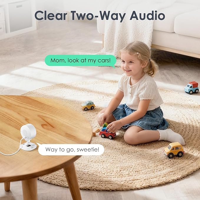 YOTON 1080P Indoor Security Camera for Baby Monitor, Pet Camera with Night Vision, 2-Way Audio, Motion Detection, Cloud & SD Card Storage, Easy Setup, Works with Alexa & Google Assistant (2 Pack)