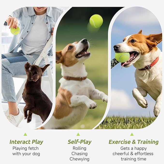susu & wuwu 12 Pack Mini Tennis Balls for Small Dogs, 2 Inch Small Tennis Balls for Dog Interactive Playing Fetching Training, Puppy Toys to Keep Them Busy