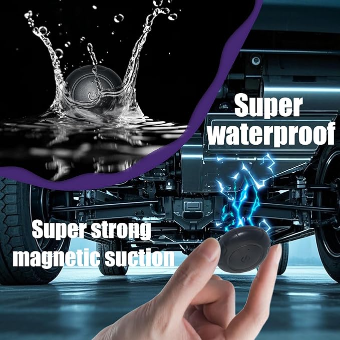 GPS Tracker for Vehicles,Cars,Kids,Pets,and Motorcycles | Real-Time Location Tracking | No Monthly Fee No Subscription | Mini Hidden GPS Tracker Device for Car,Dog,Elderly,and Personal Use