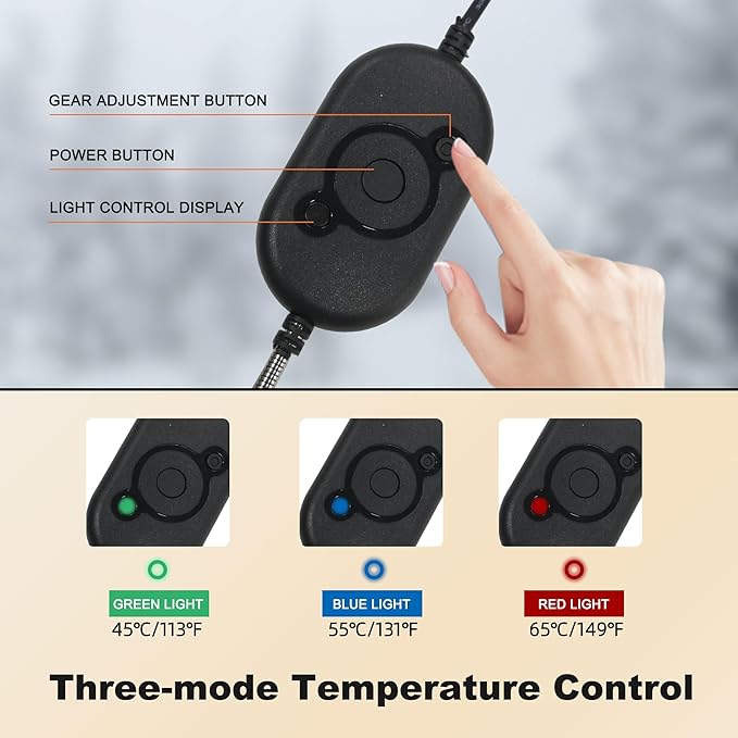 Dog Heating Mat, 22x18in Waterproof Pet Pad for Dogs Smart Thermostat Switch, Whelping Supplies Heated Dog Bed, Puppy Heating Pad Mat