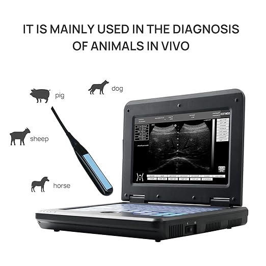 CONTEC CMS600P2 Vet Veterinary use Portable Laptop B-Ultra Sound Scanner Machine for Horse/Equine/Cow/Sheep use (Rectal Linear Probe)