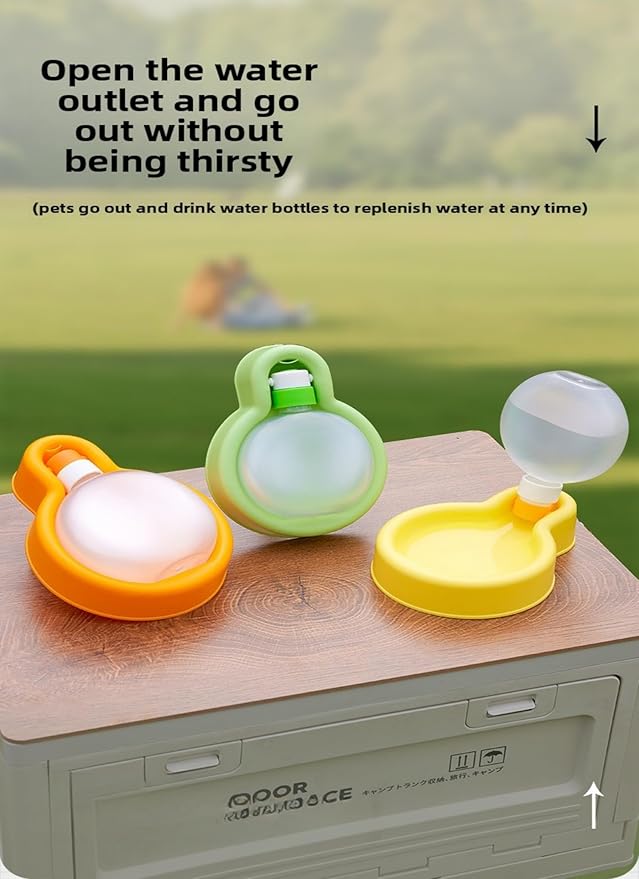 Dog Water Bottle Convenient Leak-Proof Dog Water Bottle Capacity 12 Oz (350 ml).Ldeal for Dogs on Outdoor Walks and Traveling.(Green, 12 Ounces)