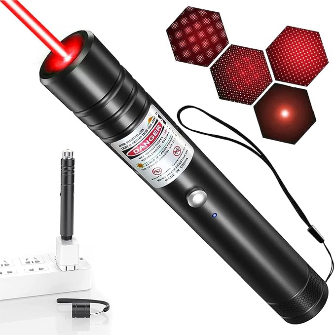 IVVTRYI Red Laser Pointer, Lighted pet Interactive Toys, Keep Cats Busy, Suitable for Kittens and Puppies Chasing and Playing