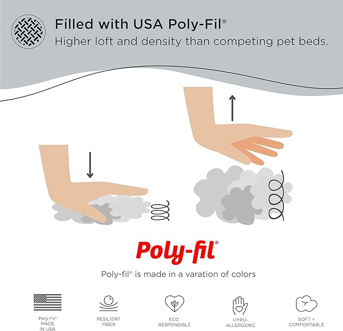 Best Friends by Sheri The Original Calming Donut Dog Bed – Washable Plush Pet Bed for Medium Breeds up to 45 lbs, Lux Faux Fur, Gray, Medium (30" x 30")