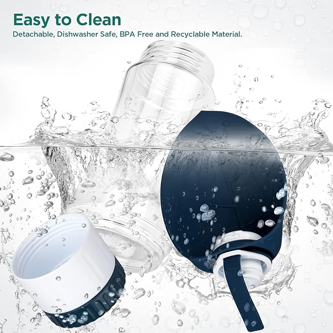 Dog Water Bottle, Portable Pet Water Bottle with Food Container and Drinking Feeder, Leak Proof, BPA-Free, Foldable Puppy Water Cup Dispenser for Outdoor Walking, Travel, Hiking 20OZ