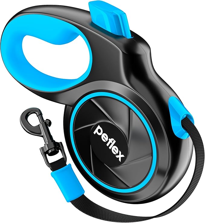 2026 New - Heavy Duty Retractable Dog Leash for Small, Medium & Large Dogs up to 120 lbs – 16.4 ft Strong Nylon Tape, 360° Tangle-Free Control – One-Click Quick Lock for Smooth Walks – Ergonomic Grip