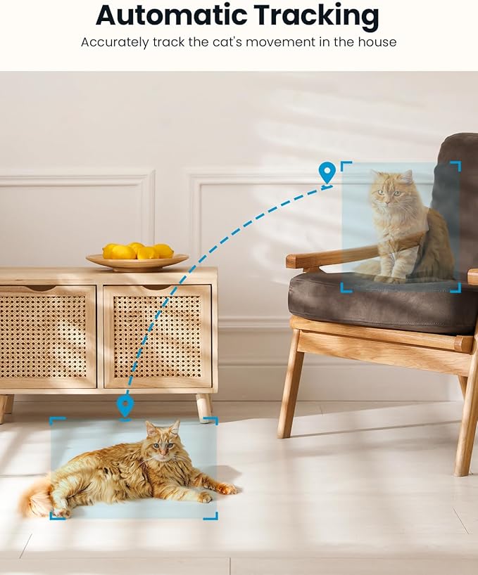 ieGeek 2K Indoor Security Camera, 5G/2.4G WiFi Pet Cameras for Home Security, 360° Dog Cam w/Auto Tracking, Smart Motion Detection, Phone App, Baby Monitor, 3MP Night Vision, Works with Alexa(2 Pack)