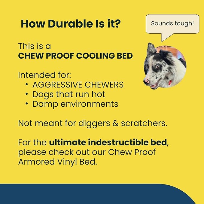 K9 Ballistics Chew Proof Elevated Cooling Outdoor Cot Bed for Small Dogs & Puppies - Virtually Indestructible, Preassembled, Withstands Aggressive Chewers - S, Black Mesh