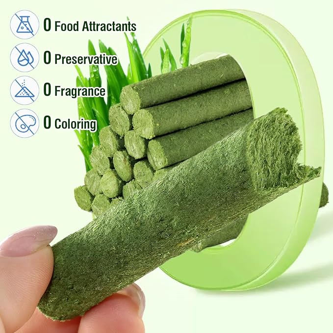 120g/4.23oz Cat Grass Teething Stick Hairballs,Chew Sticks for Cats,Catnip Toys Sticks Indoor Kitten Chew Stick (Green)