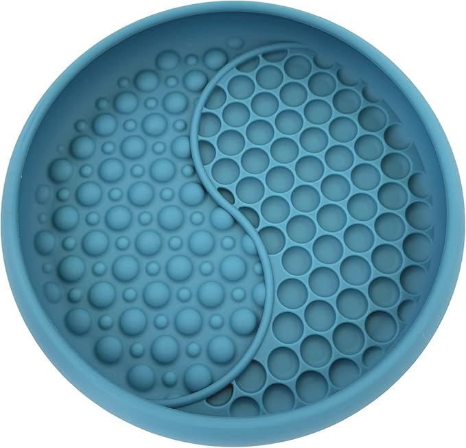 YAMI Bowl Lick Mat for Dogs & Cats, Slow Feeder Bowls, Cat Slow Feeder, Dog Enrichment Toys with Suction Cup for Anxiety Relief, Food-Grade Silicone, Dishwasher Fit, for All Breed (Dark Teal)