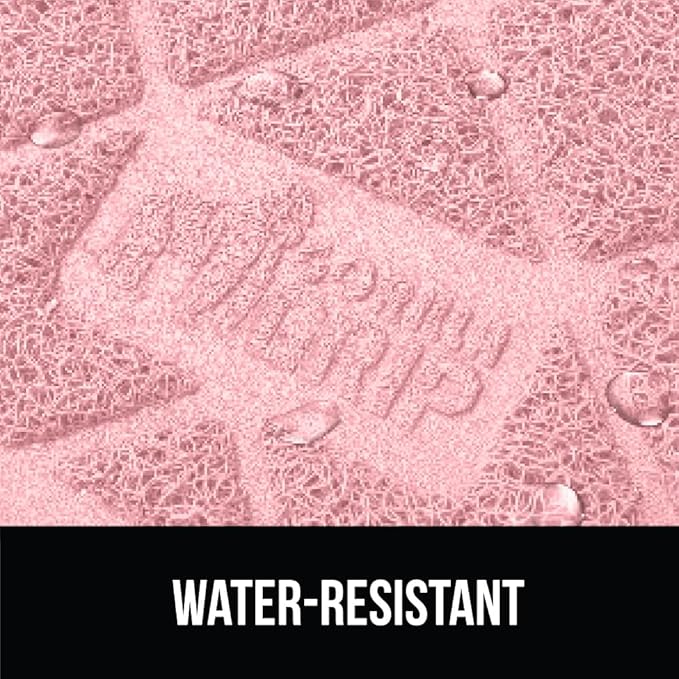 GORILLA GRIP Cat Litter Box Mat, 35x23, Water Resistant, US Designed Kitty Litter Trapping Mats, Easy to Clean, Scatter Control, Less Mess and Clean Floors, Kitten Supplies for Indoor Cats, Light Pink