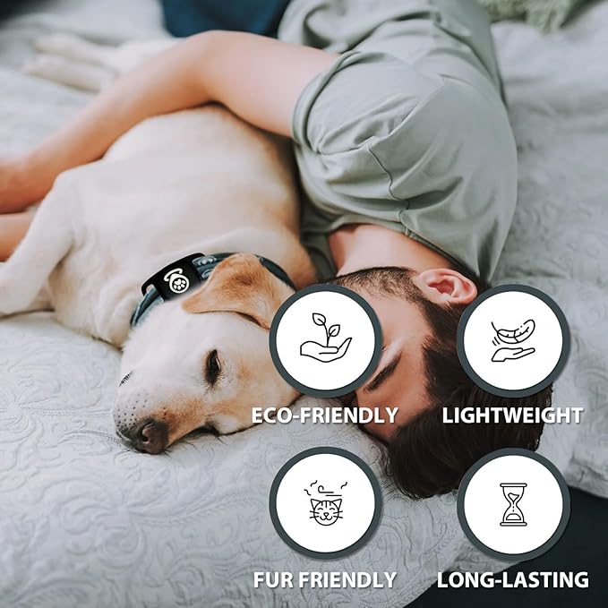 Pet Tracker for Dog, Dog Tracker Smart Pet Location Tracker with Tracker Holder, Item Finder MFi Certificated Tracking Device, No Monthly Fee, Works with Find My (iOS Only) No GPS Tracker