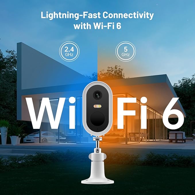 Security Cameras Wireless Outdoor, 2K Battery Powered WiFi Cameras for Home Security , Surveillance Camera AI Motion Detection Spotlight Siren Alarm, Color Night Vision, 2-Way Talk, IP66 Waterproof