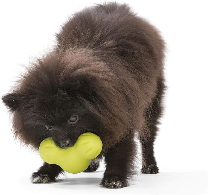 WEST PAW Zogoflex Tux Treat Dispensing Dog Chew Toy – Interactive Chewing Toy for Dogs – Dog Games for Aggressive Chewers, Fetch, Catch – Holds Kibble, Treats, Large 5", Granny Smith